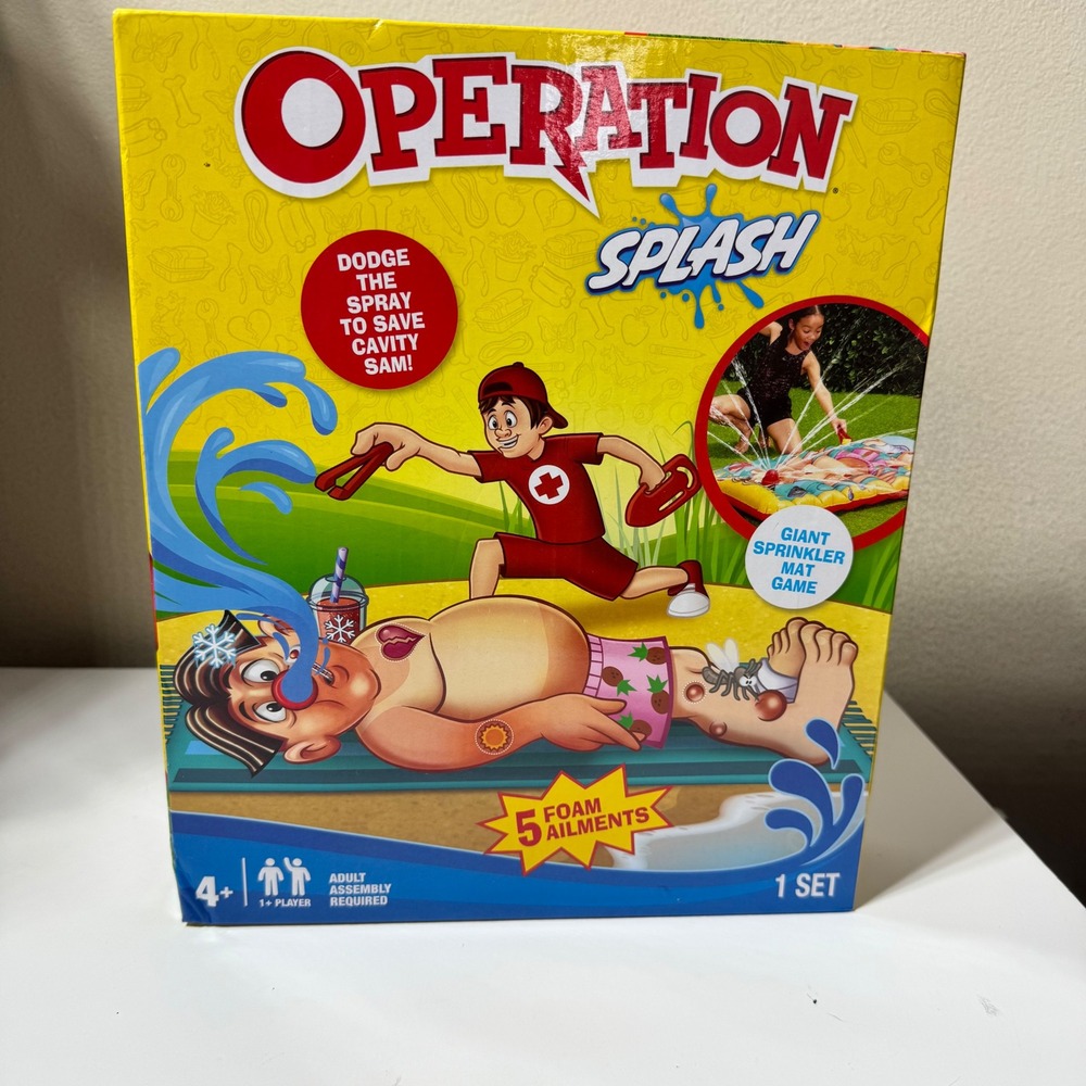 Operation Splash Giant Sprinkler Mat Outdoor Water Game Hasbro WowWee New